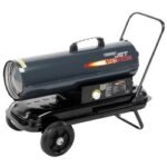 Draper DSH751 CW WHLS jet force diesel and kerosene space heater with wheels, 75,000 BTU/22 KW