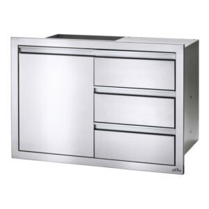 Napoleon Stainless Steel Built In Door and Drawer Combo - BI-3624-1D3DR