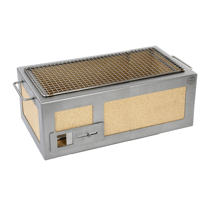 Medium Long Kasai Konro Grill with Stainless Steel Frame