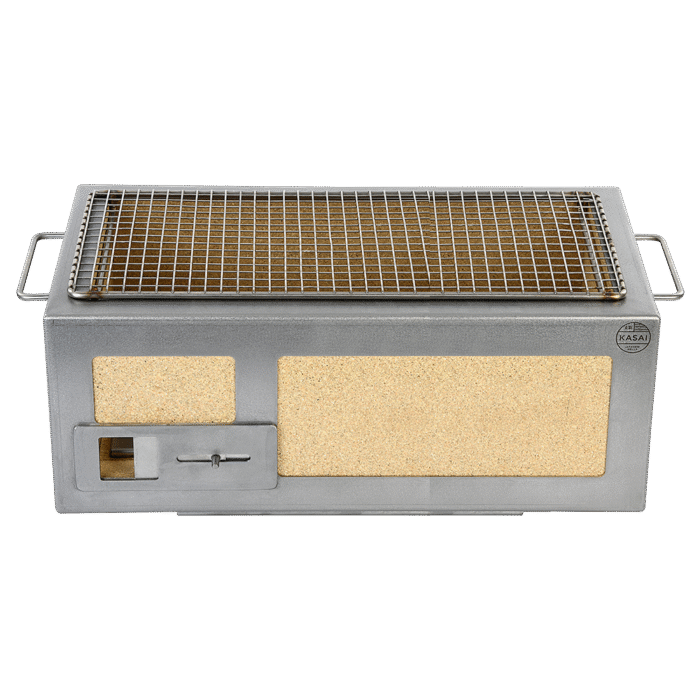 Medium Long Kasai Konro Grill with Stainless Steel Frame - Image 6