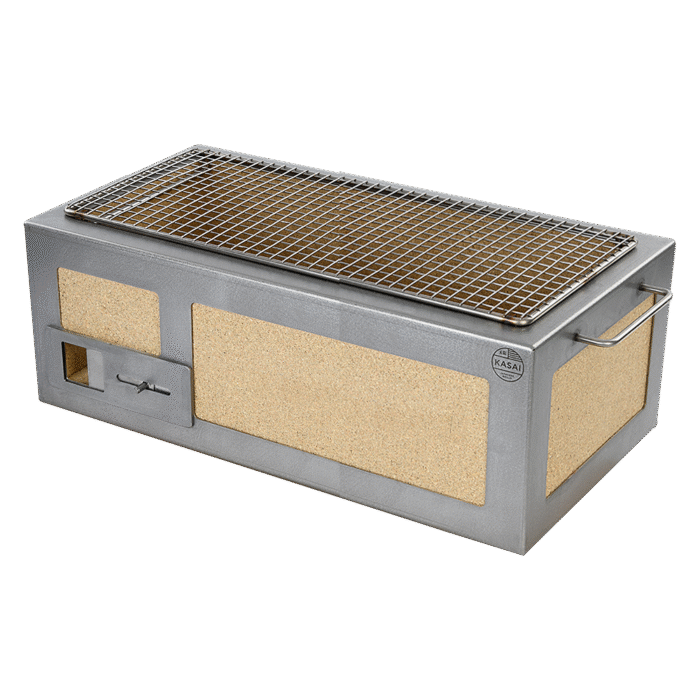 Medium Long Kasai Konro Grill with Stainless Steel Frame - Image 7
