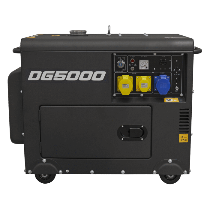 DG5000 Heavy duty Diesel Generator 4-Stroke Engine 110/230V, 5000W - 4.6kW/3000rpm