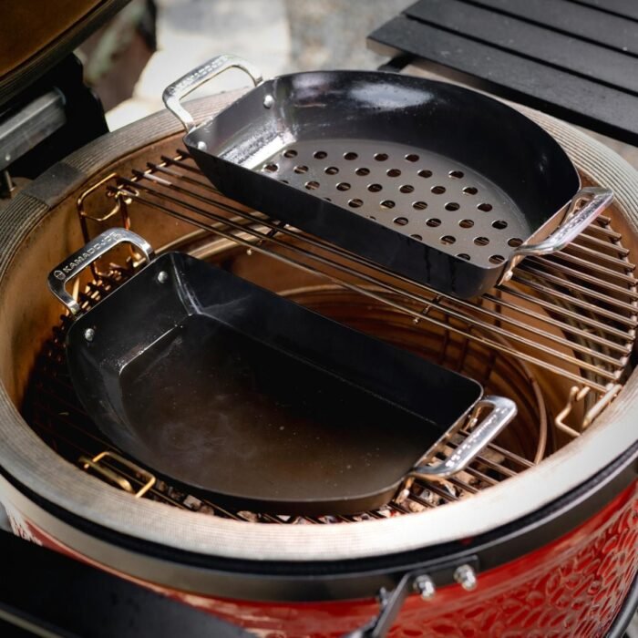Kamado joe karbon steel half moon pan set - Image 7