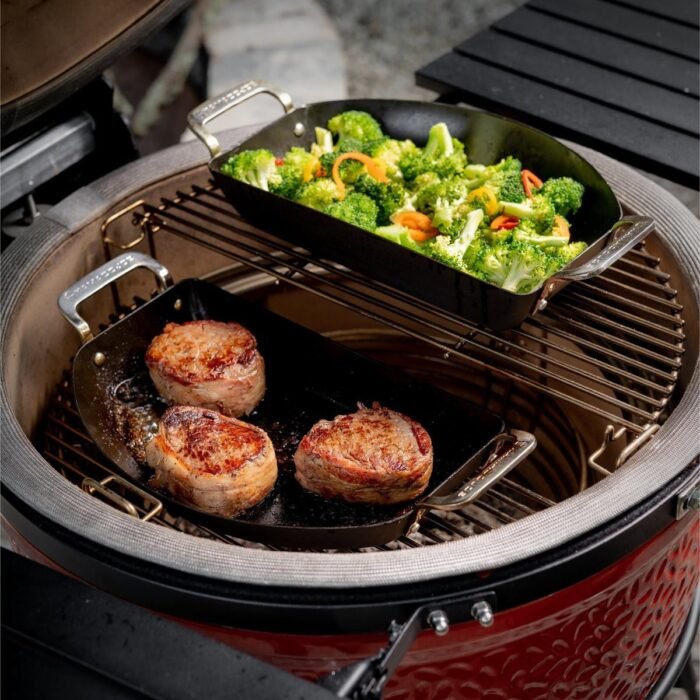 Kamado joe karbon steel half moon pan set - Image 3