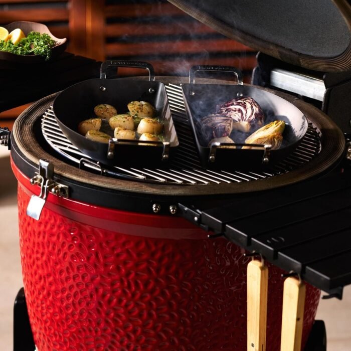 Kamado joe karbon steel half moon pan set - Image 6