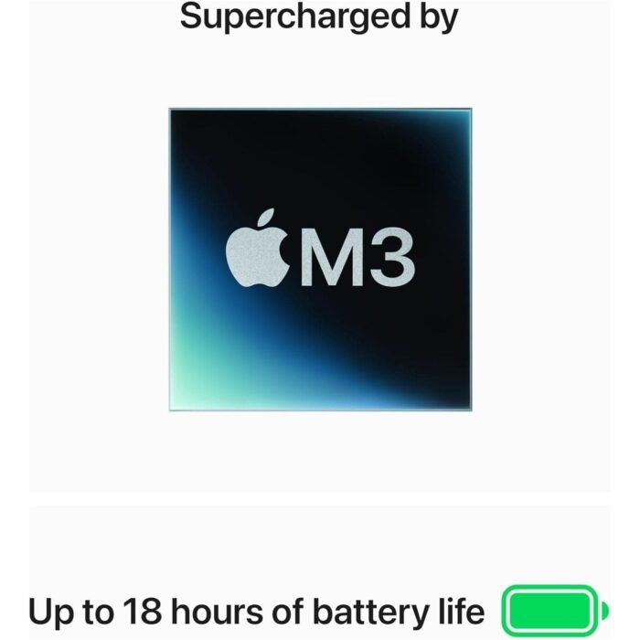 Apple 2024 MacBook Air 13-inch Laptop with M3 chip: 13.6-inch Liquid Retina Display, 8GB Unified Memory, 256GB SSD Storage, Backlit Keyboard, 1080p FaceTime HD Camera, Touch ID; Space Grey