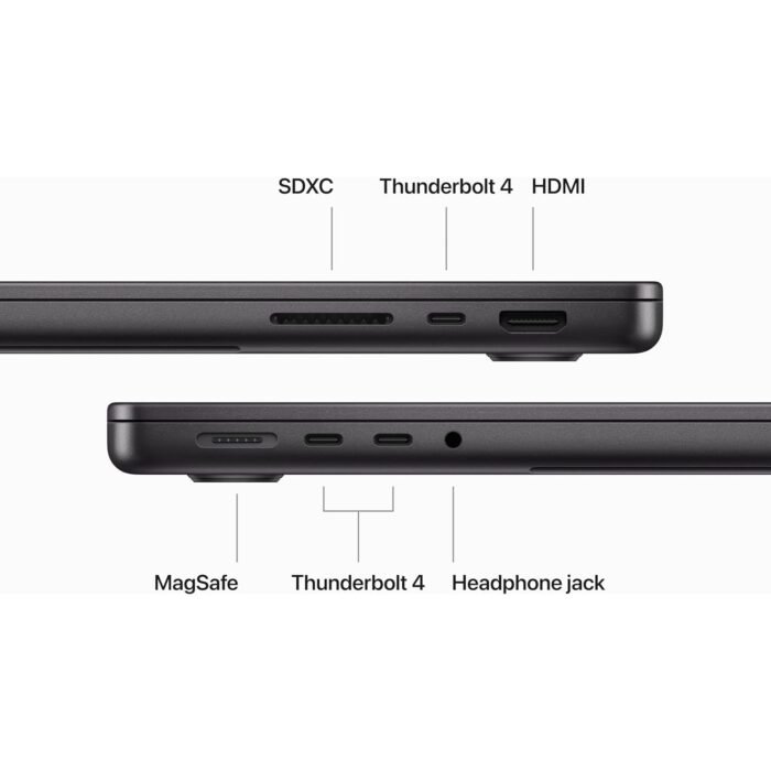 Apple 2023 MacBook Pro laptop M3 Max chip with 14‑core CPU, 14.2-inch XDR display, 36GB unified memory, 1TB SSD storage - Space Black