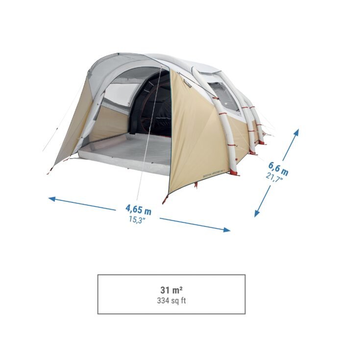 QUECHUA 5-Man Inflatable Tent - Air Seconds 5.2