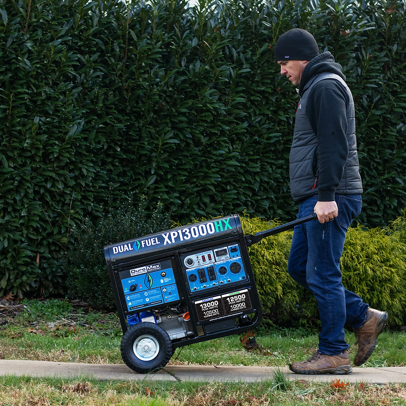 DuroMax XP13000HX 13,000 Watt Portable Dual Fuel Gas Propane CO Alert Generator - Image 8