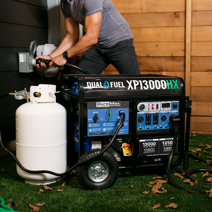 DuroMax XP13000HX 13,000 Watt Portable Dual Fuel Gas Propane CO Alert Generator - Image 9
