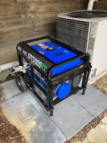 Click to view full screen DuroMax XP13000HX 13,000 Watt Portable Dual Fuel Gas Propane CO Alert Generator photo review